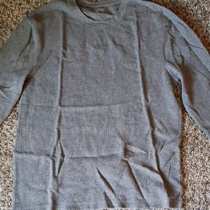 Old Navy Men's Gray Ribbed Crewneck Sweater
